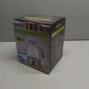 Glass & Stainless Steel Cordless Electric kettle for boiling water, Hot water boiler Electric Tea Kettle automatic shut off Boil-Dry Protection, PC Outer + Glass Inner, 1500W, 1.7L, WH