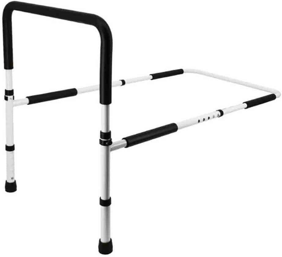 GUNEL Medical Adjustable Height Bed Assist Rail, Home Bed Assist Bar Handle, Bedside Safety and Stability