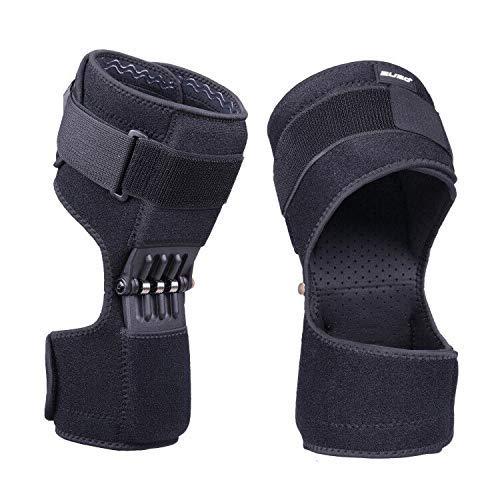 2 PCS Knee Protection Booster, Joint Support Spring Knee Stabilizer Pad, Power Lift Knee Brace for weak Legs Old Cold Leg Sports Training Squat