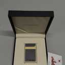 Classic Black Lacquer Lighter, L2 Metal Lighters, Ping Sound, Adjustable Soft Flame, Refillable, Men Gift