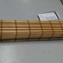 UNISHADES No Drill Cordless Bamboo Roman Shades, 48×64 in, Sand Tan