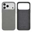 OYXVXYO Leather Phone Case for iPhone 17 Pro Max, Magnetic Attraction, Camera Protection, Fingerprint Resistant (Dark Grey, iPhone 17 Pro Max)