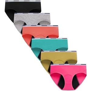 Boboking Teen Girl's Cotton Period Panties Big Girls Breathable Briefs Women Underwear, Small