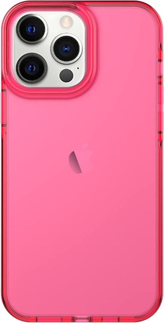 ArtsEvo Designed for iPhone 15 Pro Max Case, 6.6ft Drop Protection, Full Body Screen Camera Protective Phone Case, Hot Pink