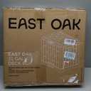 EAST OAK Outdoor Storage Box, 31 Gallon Deck Box, Waterproof Resin Storage Bin for Patio Cushions, Gardening Tools, Accessories, Lockable, UV Resistant, Black