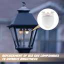 4 Pack Gas Mantles for Outdoor Gas Lamps Preformed Gaslight Mantles for Lamp Post, White