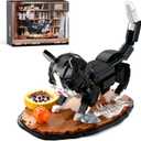 Tuxedo Cat Building Sets for Adult,Animal Building Toy with Display Base for Home or Office Decor,Gift for Teens Boys Girls 8-12 (1200pcs)