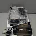 Conical Burr Espresso Coffee Grinder Electric, Coffee Bean Grinder for Home Use Upgraded 48 Grind Settings, 35s Precision Timer, Anti-Static for Pour Over/Drip/French Press, Stainless Steel Black