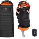 Rectangular Down Sleeping Bag for Adults Camping Hike with Arm Holes