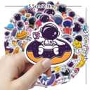 3 x Space Astronaut Stickers for Kids, 61 PCS Waterproof Space Sticker for Water Bottles Laptop Phone Case Luggage, Cute Vinyl Spaceman Stickers