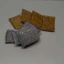 SPONGENATOR Kitchen Scrubbing Sponges - Heavy Duty Non-Scratch Scrubbing Cleaner Sponges in 2 Colors - Multi-Surface Non-Metal Dish Scouring Scrubbers for Fast Cleaning (Gold & Silver, 12)