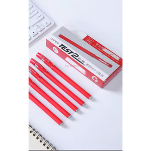 12pcs Ballpoint and Gel Pens - Frosted Carbon Neutral 0.5mm Business Office Supplies