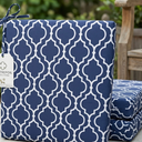 4 Pcs Navy Blue Outdoor pIllow decoration 18.5x16x3 inch