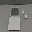 FUNTOUCH Rechargeable Travel Makeup Mirror with 72 Led Lights, Portable Lighted Beauty Mirror, 3 Color Lighting, Dimmable Touch Screen, Tabletop LED Folding Cosmetic Vanity Mirror (White)