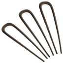 BEoffer French Hair Pin 3PCS Metal Hair Pins for Women Elegant French Twists, Buns and Updos with No Hair Damage, U-shaped French Pin Great Hold and Comfortable Keeps Hair in Place (Black)