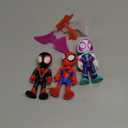 SPIDEY AND HIS AMAZING FRIENDS Marvel Web-Slinging Adventure Set, 3-Inch-Scale (7.6 cm) Action Figure Set, Spider-Man Toys for Kids Ages 3+