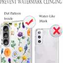 Unov Case Compatible with Galaxy A36 / A37 5G Flower Girly Floral Garden Embossed Pattern Design Slim Protective Soft TPU Bumper Back Cover