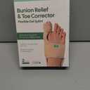 Welnove Bunion Corrector Women & Men Big Toe: 1 Pair Bunion Splint - Adjustable Bunion Correction - Toe Straightener with Non-slip Strap, Day Night Support (Beige) - With 2 Gel Separators