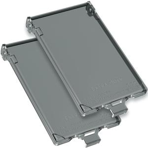 2Pcs Recessed Outlet Box Cover, DBVC-1 Replacement Cover, UV Rated, Weather-Proof, Type 3r Enclosure Cover Compatible with DBVR/DBVS/DBVM Series, 60VC, and Other Outlet Box.