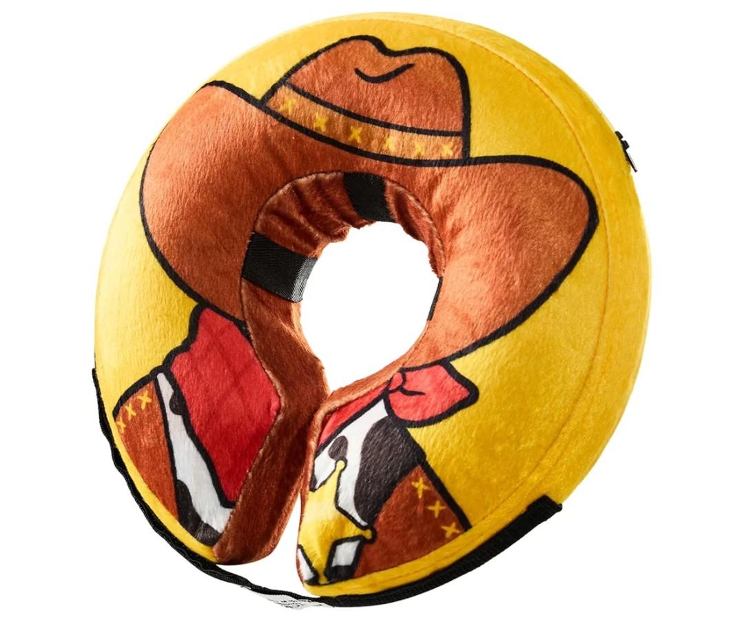 BENCMATE Inflatable Dog Cone Collar Alternative, Soft Dog Cone for Small Medium Large Dogs and Cats, Neck Recovery ECollar Donut Collar After Surgery (Large, Cowboy)