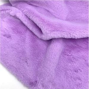 Short Plush Shaggy Faux Fur Fabric Sewing Fabric Supplies Super Soft and Fluffy Luxuriously Cushy for Craft Supply, Wedding Party Christmas Decoratio(Size:1.6mx0.5m / (62.99x19.68IN),Color:Purple)