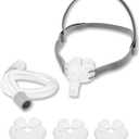 Nasal Pillow Universal Replacement Kit, Nasal Msk with S,M,L Size Nose Pillow Adapter, Frame Cushion, Easy-to-Connect Elbow/Swivel,HeadHear,Strap