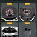 OCPTY PTO Clutch Fit for CUB Cadet/for MTD/for Troy BILT: 717-1773 917-1773, for ARIENS/for Gravely: 044631 052632 00092453 04915400 09010400 21270100 717-3389 Mower Clutch for Warner, for White