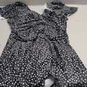 Zeregos One Piece Swimdress for Women Tummy Control Swimsuits Swim Dress Skirt Ruffle Bathing SuitsBlack Dots，XLarge