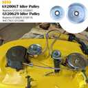 GY20629 Pulley with GY22172 Pulley Replaces John Deere AUC17621 GY20629 Idler Pulley, GY20110 GY22082 GY20067 for John Deere D105 D110 D130 D140 L100 L110 L120 L130 LA105 LA115 LA145 Tractors