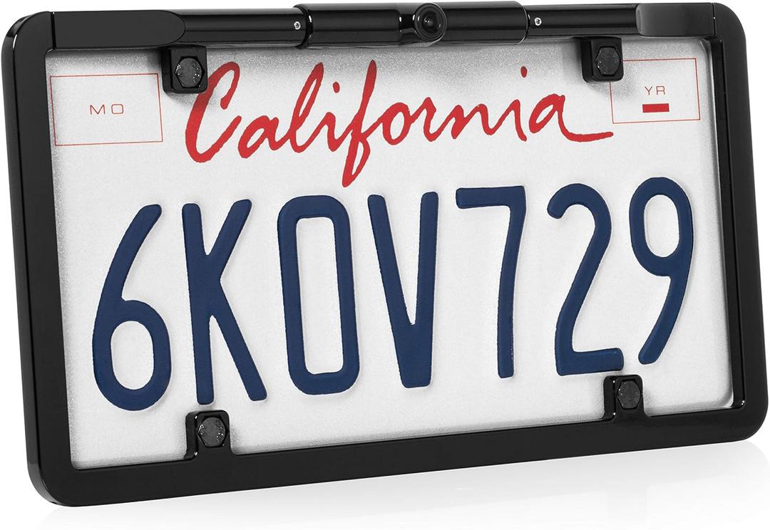 BOYO VTL375HD - Ultra Slim Full-Frame License Plate HD Backup Camera (Black)
