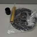 Upgrade Freestanding Tub Drain Kit - Brass & ABS Pipe, Anti-Backflow Leakproof, 1.5/2 Inch Pipe Fit, for Freestanding Bathtubs, Floor-Standing Bathtubs, and Island Bathtubs (Black)