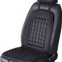 FREMONT AUTO Car Seat Cover Breathable Seat Protector- Made with Premium Polyester and Massage Magnet Bubble Cushion - Adjustable for Cars Truck SUV Vans, Airbag Compatible (Black 1PC)