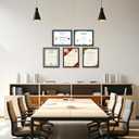 Giftgarden 8.5x11 Picture Frame Black, 8.5 by 11 Award Certificate Diploma Document Frames for Wall or Tabletop Display, 5 Pack