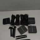 [4 Pack] Solar String Lights for Outside, 480 LED 157FT Solar Twinkle Light Outdoor with 8 Modes & Memory Function, Waterproof Chrismas Lights for Xmas Tree Party Decorations (Warm White),Dround Stakes and Mounting Poles For Solar-powered Outdoor Lig