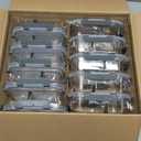 VERONES 10 Pack Glass Meal Prep Containers 2 Compartment Set, 30 OZ Airtight Glass Lunch Containers, Glass Food Storage Containers with Lids, for Microwave, Oven, Freezer & Dishwasher Friendly (Gray)