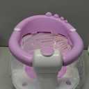 TPN Baby Bath Seat for Babies 6 Months & Up, Non-Slip Toddler Bath Seat with 5 PCS Waterproof Emoji Stickers, Portable Infant Bath Seat for Baby(Lavender)