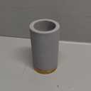 Matani Bamboo Toothbrush Holder Diatomite Tooth Brush Organizer - Storage Stand for Small Bathroom & Counter - Removable Base & Drain Holes, Water-Absorbent & Quick-Drying (Grey)