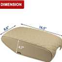KBH Center Console Armrest Cover for 1998-2005 Lexus GS300 GS400 GS430, Middle Console Protector, Arm Rest Lid Cushion Cover, Anti-Scratch, Beige