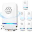 2026 Upgrade Ultrasonic Pest Repeller 6 Pack, Plug-in Indoor Pest Control for Mice, Roaches, Spiders & Other Common Household Pests, Safe for Children & Pets