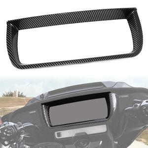 Dashboards Accent Kit for Street Glide 2024 2025, Carbon Fiber Pattern Self-Adhesive Inner Fairing Trim Stereo Speedometer Gauge Trim for Harley Street Glide CVO 23-25 FLHXU 2025 Accessories