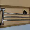 Magnetic Swivel Towel Rack, Stainless Steel 3-Arm Towel Bar, Magnetic Paper Towel Holder for Fridge,Magnetic Towel Racks for Bathroom Kitchen Organizers and Storage