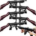 6 Pcs Inflatable Gun Prop, Inflatable Prop Gun for Cosplay, Costume Accessories Fake Machine Costume Inflatable Theme Birthday Party 1920s Party Decorations Supplies Indoor Outdoor
