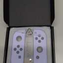 eXtremeRate DIY Replacement Shell Buttons for Nintendo Switch & Switch OLED, Light Violet Custom Housing Case with Full Set Button for Joycon Handheld Controller [Only The Shell, NOT The Joycon]