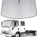 6-Layer Sun Shade Windshield Compatible with 2006-2024 Isuzu NPR Pickup Truck Sun Visor Foldable Window Cover for Front Window Privacy&Sun Protection