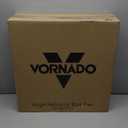 Vornado Model 80X High Velocity Box Fan with Kick Stand, Digital Display, Removable Grille, Variable Speed Control, 1-12 Hour Timer, Powerful Floor Fan for Bedroom, Targeted Cooling Fan, Cool Gray