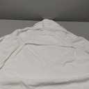 HonestBaby 2-Pack Organic Cotton Hooded Towels, Bright White, One Size