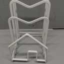 Poeland Kitchen Pantry Organizer Rack for Dinnerware, Bakeware, Cookware, Cutting Boards, Pan Lids (White)