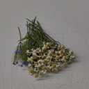 2 Bundles Small Artificial Daisy Flowers Bouquet Faux Silk Tiny Daisy Flowers for Home Garden Vase Decor (White)
