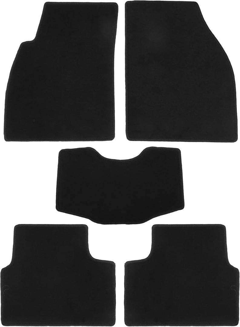 Car Floor Mats Kit Compatible for Chevrolet for Chevy Malibu 2011-2016, Non-slip Velour Black Front and Rear Full Set Auto Floor Carpet Liners Rugs