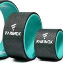 Yoga Wheel Set of 3+1, Upgraded 10MM Thick Back Wheels for Pain Relief & Stretching, Strongest Back Roller for Deep Tissue Massage, Improving Yoga Poses Backbend